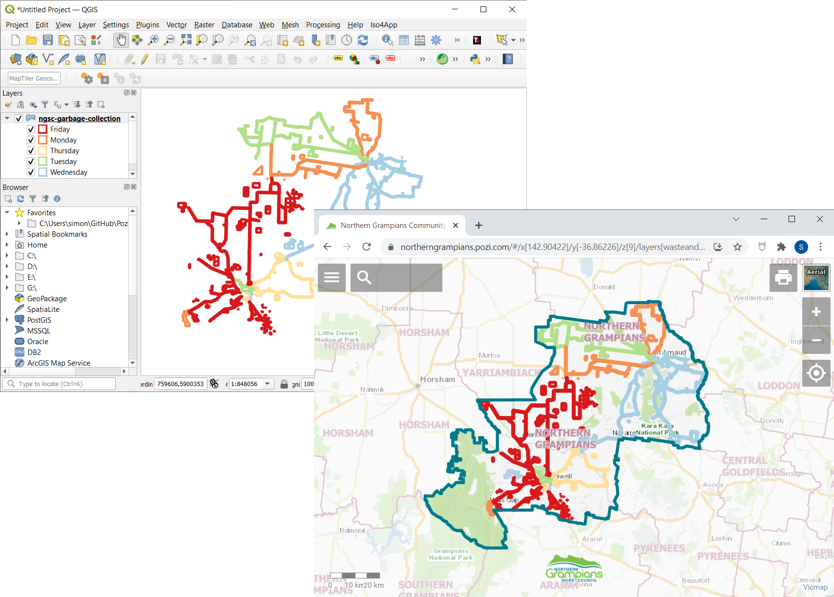 Layer Styling Pozi Web GIS Online Map